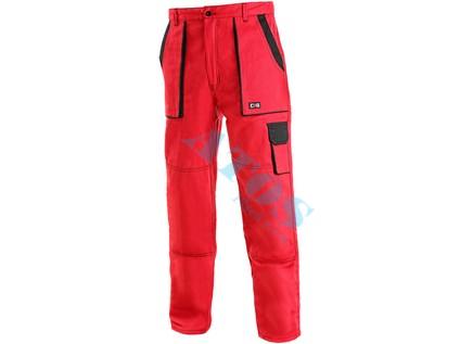 Pánské kalhoty do pasu CXS LUX 1079, červeno-černé
