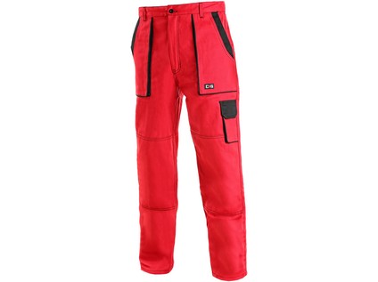 Pánské kalhoty do pasu CXS LUX 1079, červeno-černé